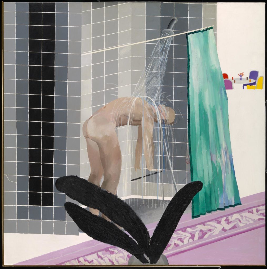 Man in Shower in Beverly Hills 1964 David Hockney